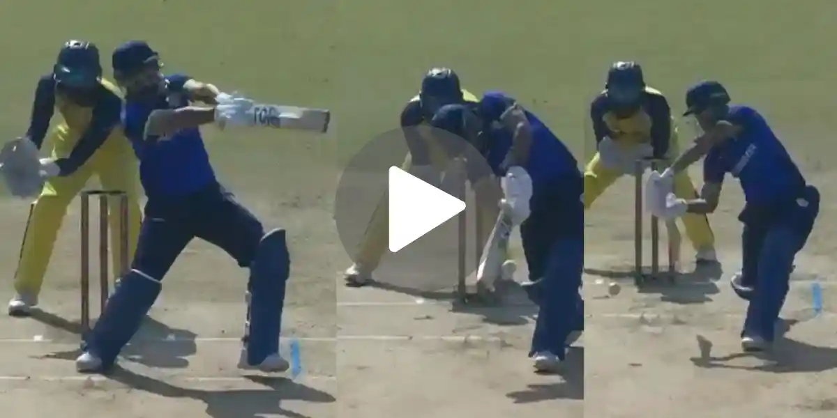 [Watch] 6, 4, 6, 4, 4 - IPL Rejected Player Punishes GT Star With His Killer Hitting In SMAT 2024